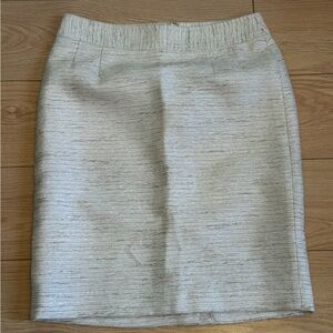Banana Republic Cream Pencil Skirt